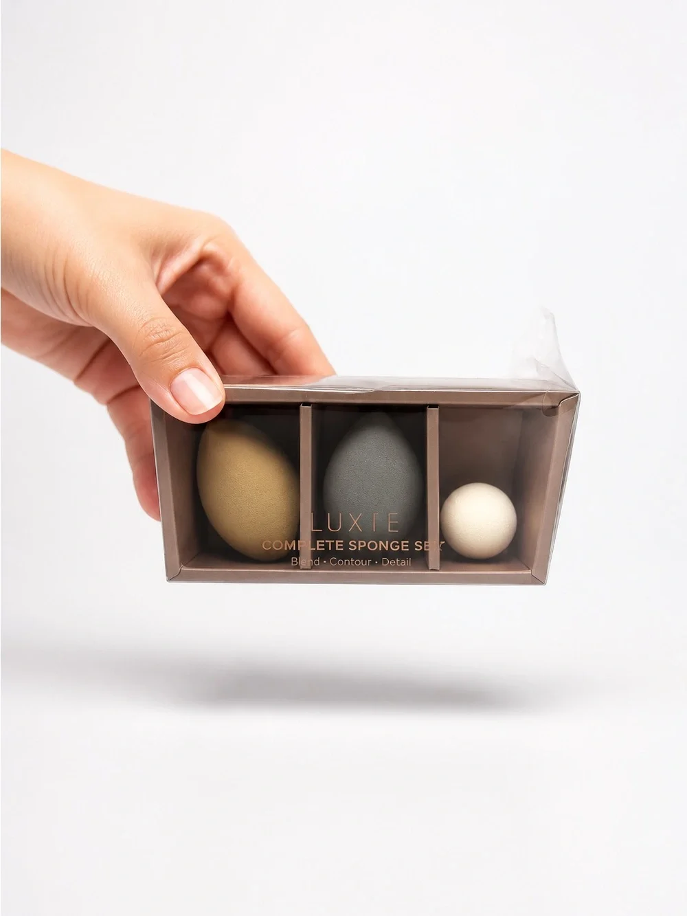 Luxie Complete Sponge Set 3pc Detail Precision Powder Blenders Vegan New